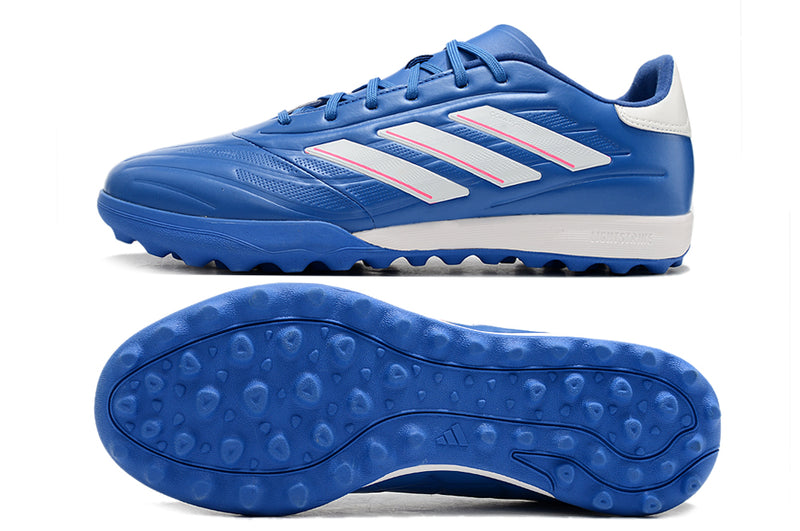 Botes de futbol Societat Adidas Copa Pure.1 TF Blau i Blanc "Marinerush Pack"