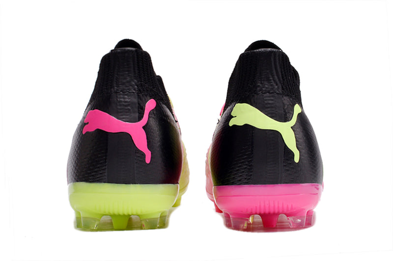 Puma Future Ultimate MG Black, Green and Pink "Tricks Pack" Society Football Boots