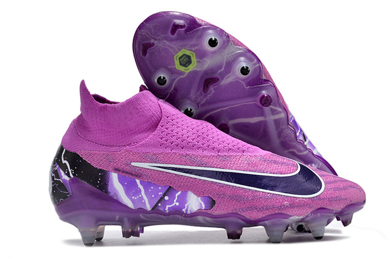 Nike Phantom GX DF Elite Purple Aluminum Spike "Thunder" Field Football Boot