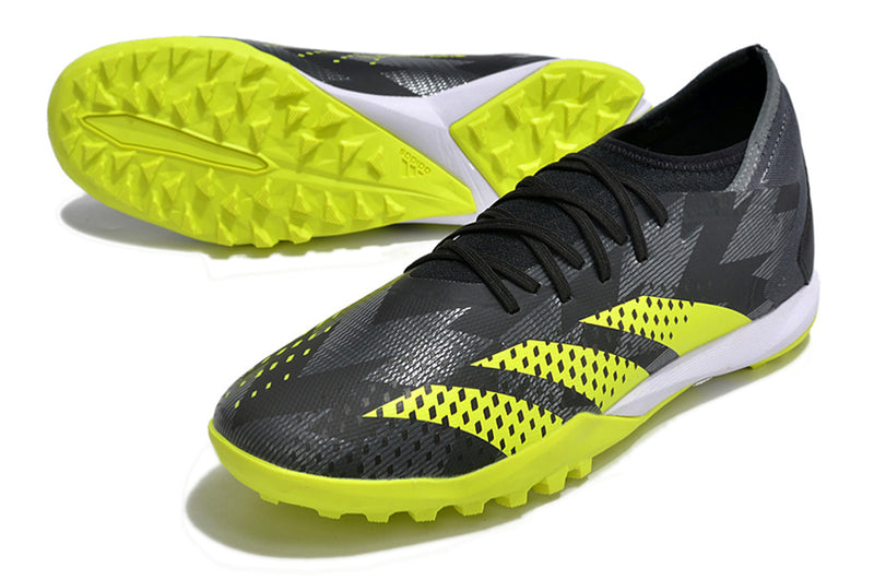 Chuteira Society Adidas Predator Accuracy.1 TF Preta e Verde "Crazycharged Pack"