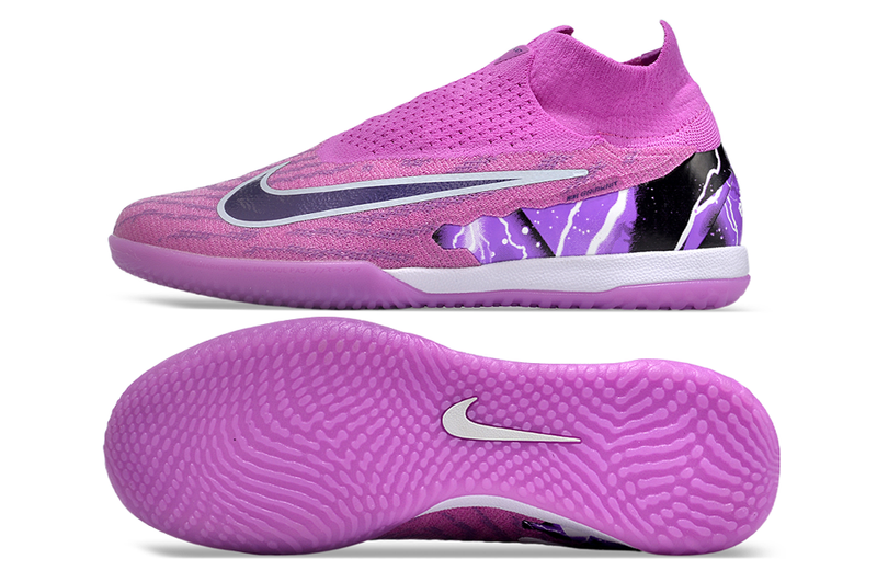 Bota de futbol sala Nike Phantom GX DF Elite IC violeta "Thunder".