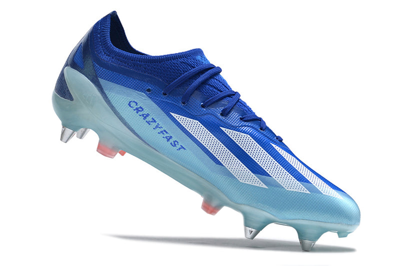 Bota de futbol Adidas X Crazyfast.1 Aluminum Tip Blau "Marine Rush Pack".