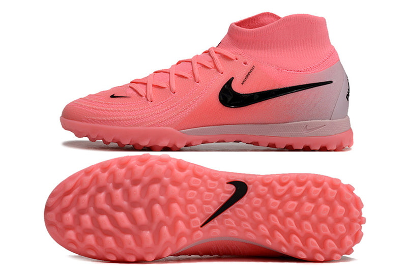 Chuteira Infantil Society Nike Phantom Luna 2 Elite TF Rosa "Mad Brilliance"