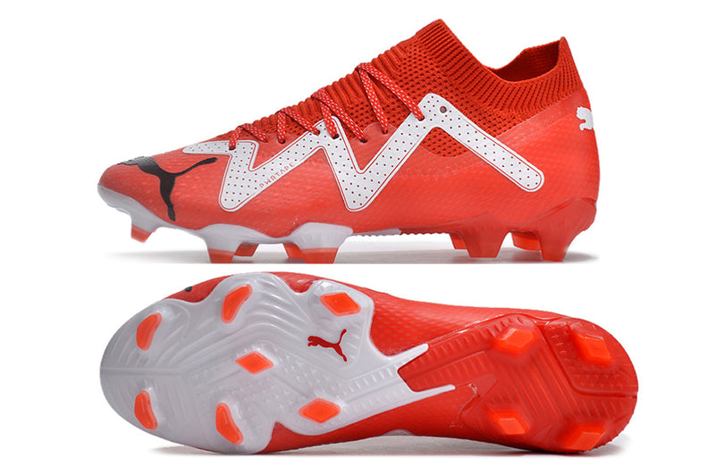 Puma Future Ultimate FG Red and White Football Boots