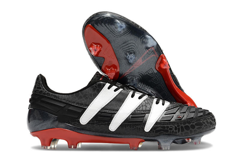 Botes de futbol Adidas Predator Accelerator FG negre, blanc i vermell