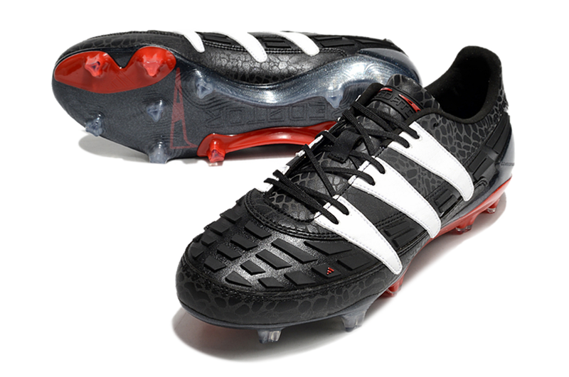 Adidas Predator Accelerator FG Black, White and Red Football Boots