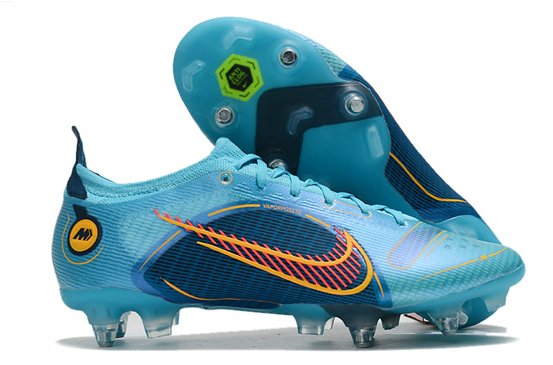 Velocidade é com Chuteira de Trava Mista Nike Mercurial Vapor 14 Elite, garanta a sua na Farda de Boleiro a qualidade de Jogadores Profissionais!