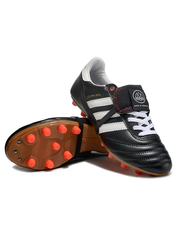 Chuteira Campo Adidas Copa Mundial FG Preta e Branca "Made in Germany"