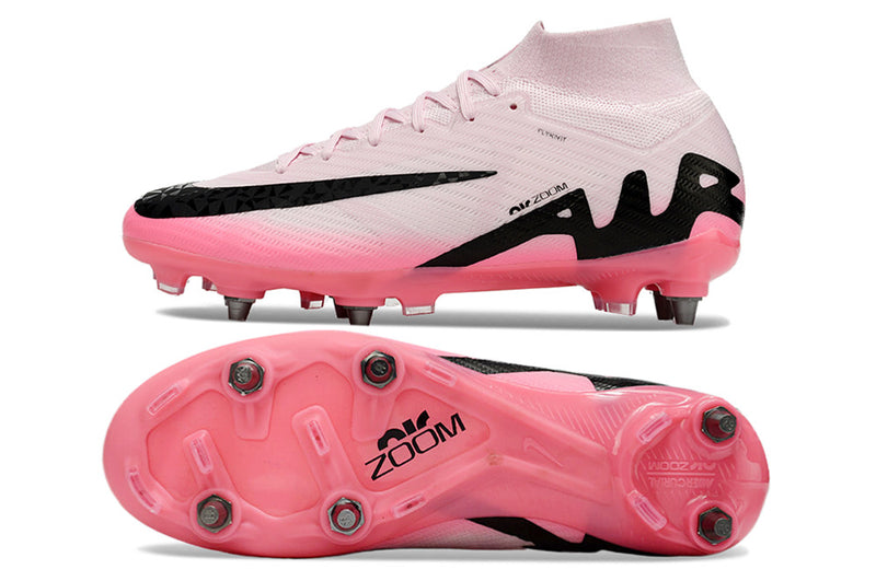 Nike Air Zoom Mercurial Superfly 9 Elite Cleat - Pink and Black "Mad Brilliance Pack"