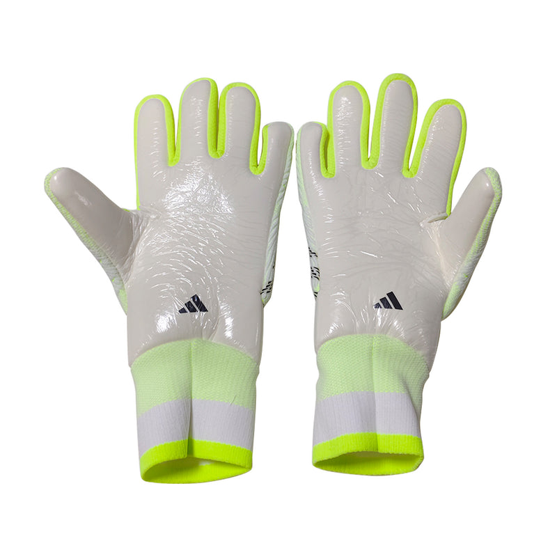 Luva de Goleiro Adidas X Crazyfast Branca e Verde "Crazyrush Pack"