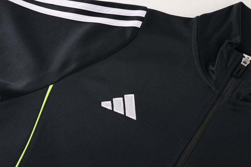 Adidas Sportswear Black and Green Cold Weather Set