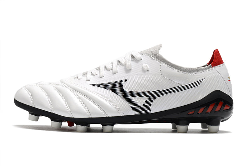 Botes de futbol Campo Mizuno Morelia Neo 3 FG en blanc, plata i negre