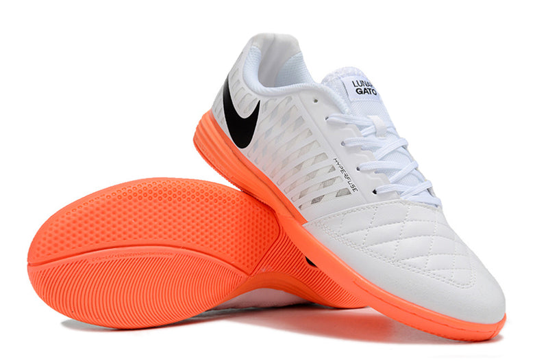 Nike Lunar Gato II IC Futsal Boot White and Orange