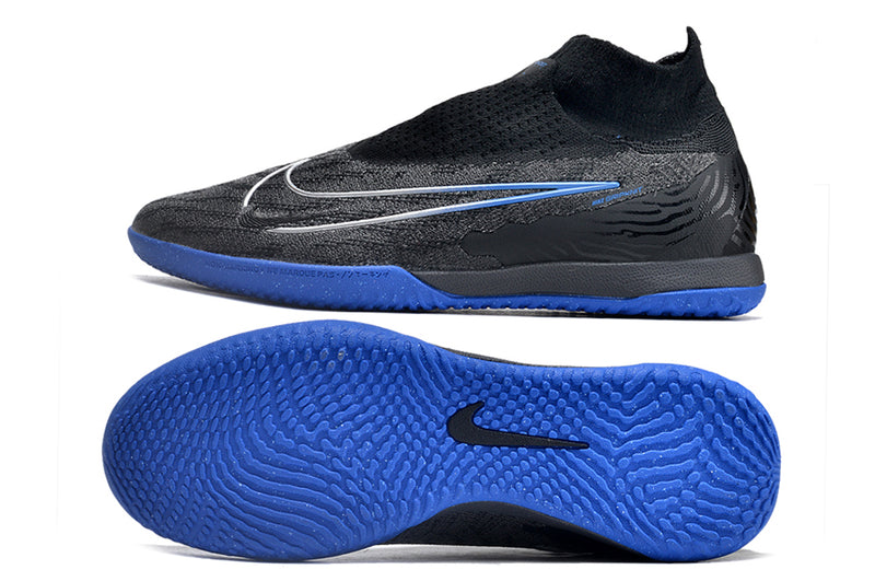 Botes de futbol sala Nike Phantom GX DF Elite IC negre i blau "Shadow Pack"