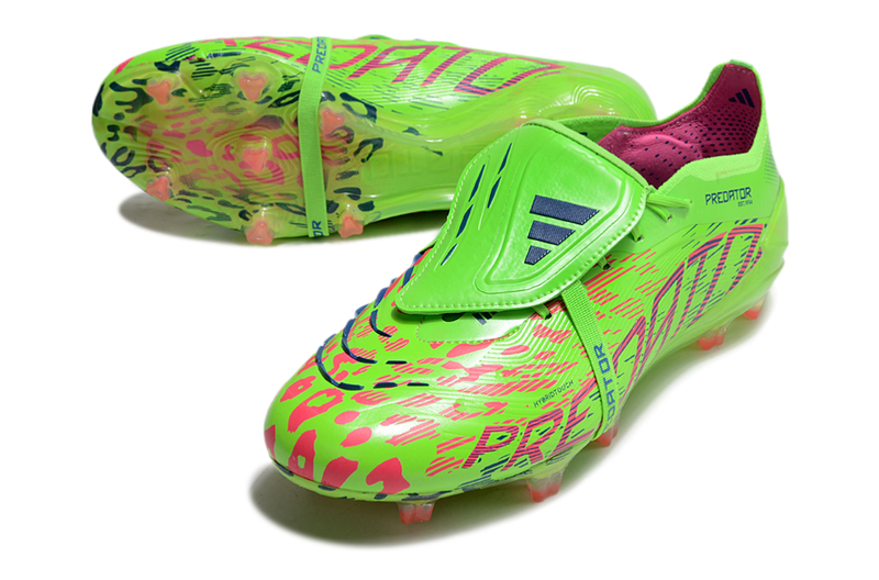 Chuteira Campo Adidas Predator FT 30 Elite FG Verde e Rosa