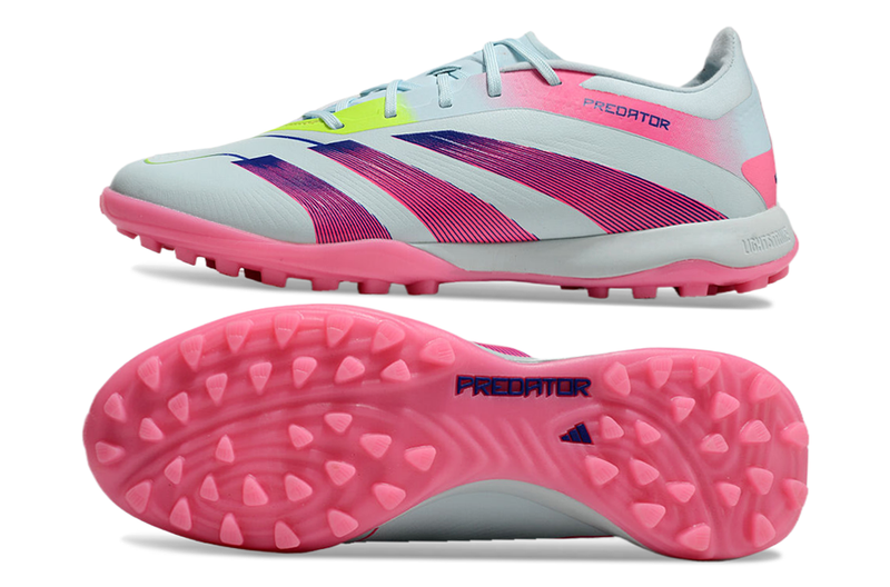 Chuteira Society Adidas Predator Elite TF Branca e Rosa "Olympic Boot Pack"