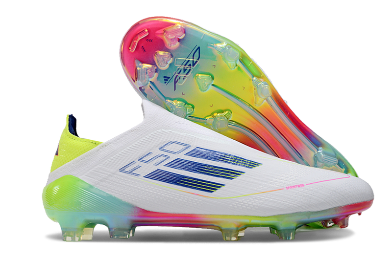 Chuteira Campo Adidas F50 LL FG Branca e Colorida "Olympic Boot Pack"