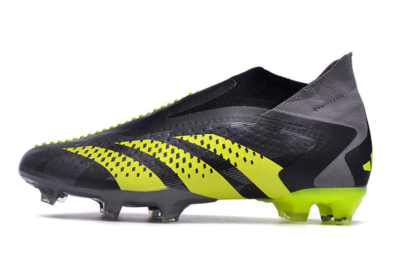 Adidas Predator Accuracy+ FG Black and Green "Crazycharged Pack" Field Boots