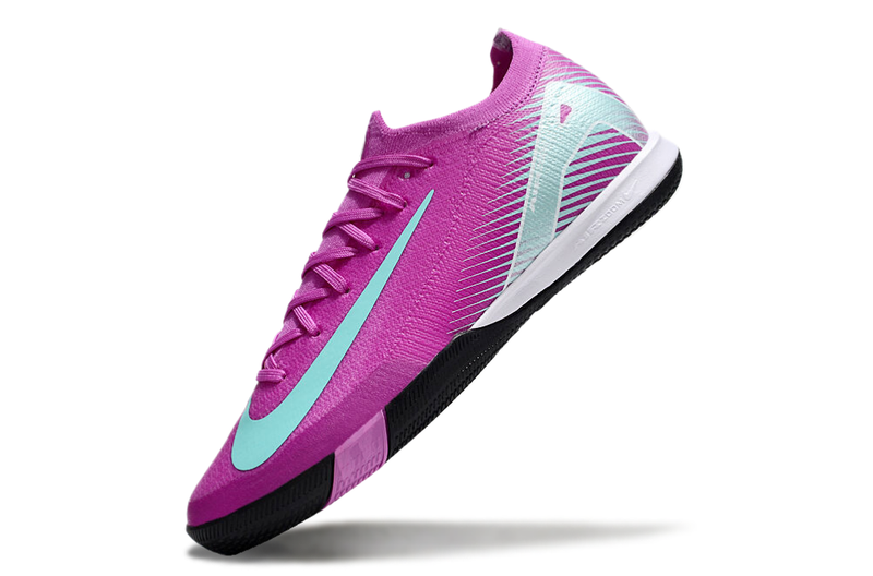 Chuteira Futsal Nike Air Zoom Mercurial Vapor 16 Elite IC Rosa e Verde