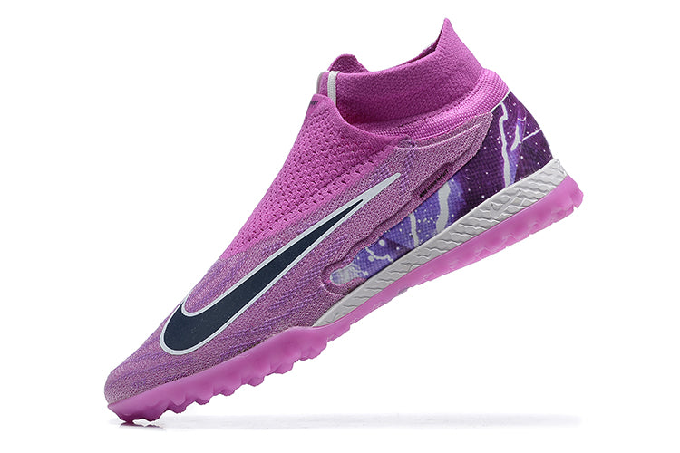 Bota de futbol per a nens Nike Phantom GX DF Elite TF Purple "Thunder". 