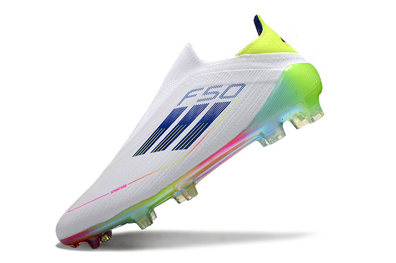 Chuteira Campo Adidas F50 LL FG Branca e Colorida "Olympic Boot Pack"