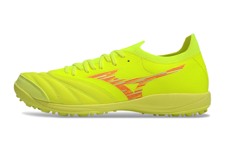 Chuteira Society Mizuno Morelia Neo Sala TF Amarelo