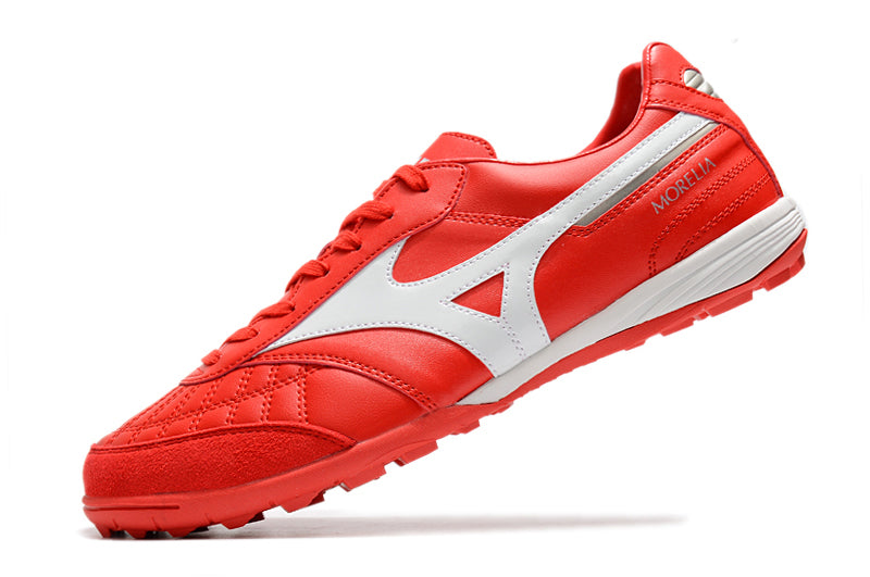 Mizuno Morelia Sala Japan TF Red and White Society Football Boots