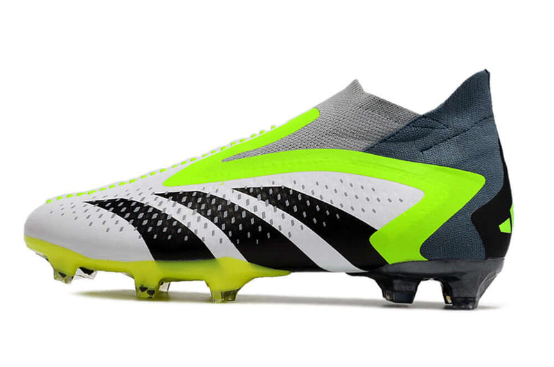 A nova Chuteira da Adidas de Campo Predator Accuracy+ FG Verde e Branca "Crazyrush Pack" na Farda de Boleiro Garanta a qualidade de Jogadores Profissionais