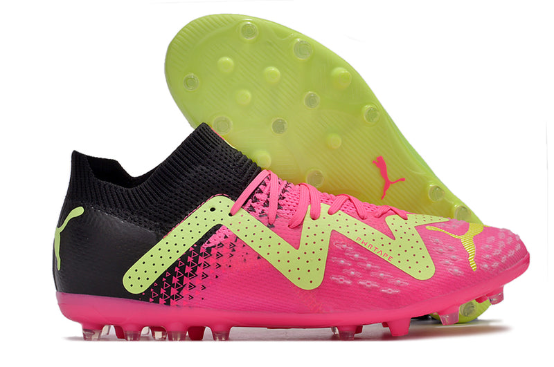 Puma Future Ultimate MG Black, Green and Pink "Tricks Pack" Society Football Boots