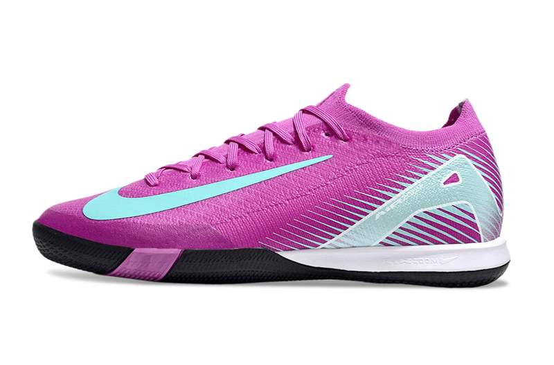 Chuteira Futsal Nike Air Zoom Mercurial Vapor 16 Elite IC Rosa e Verde