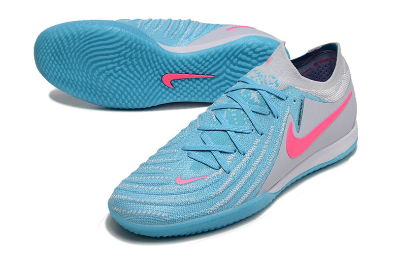 Nike Phantom GX 2 Elite IC Futsal Boot Grey, Blue and Pink