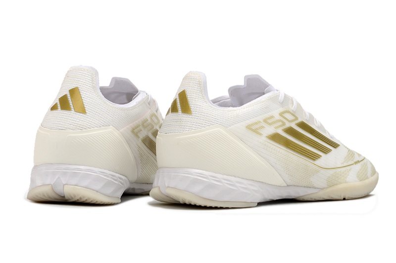 Adidas F50 IC Futsal Boot White and Gold "Day Spark Pack" 