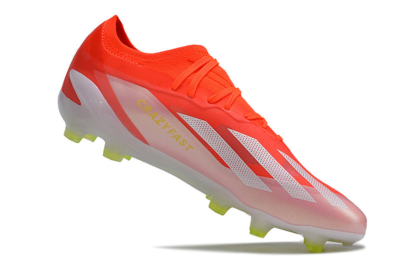 Botes de futbol Adidas X Crazyfast.1 FG vermell i blanc "Energy Citrus Pack"