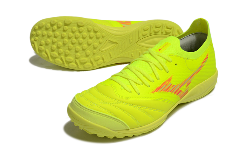 Chuteira Society Mizuno Morelia Neo Sala TF Amarelo