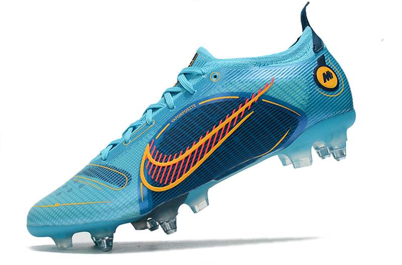 Velocidade é com Chuteira de Trava Mista Nike Mercurial Vapor 14 Elite, garanta a sua na Farda de Boleiro a qualidade de Jogadores Profissionais!