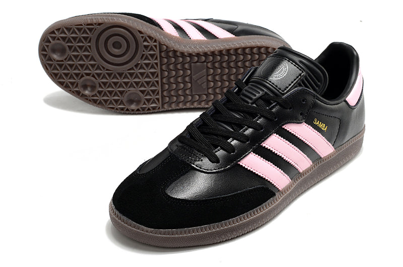 Chuteira Futsal Adidas Lionel Messi x Samba IC Preto e Rosa