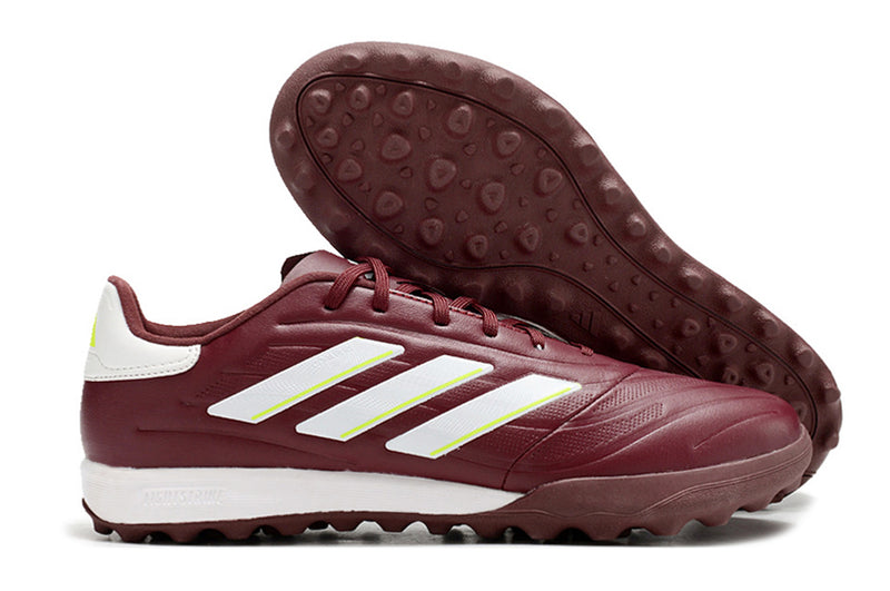 Adidas Copa Pure.1 Burgundy and White "Energy Citrus Pack" Soccer Cleats