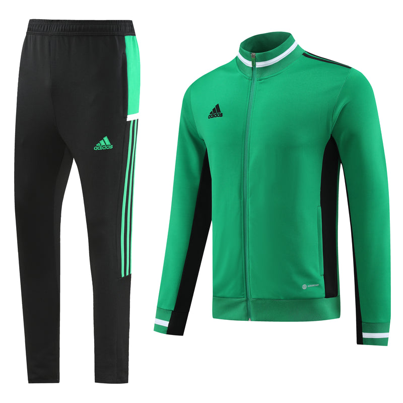 Adidas Sportswear Cold Weather Set Green, Black and White