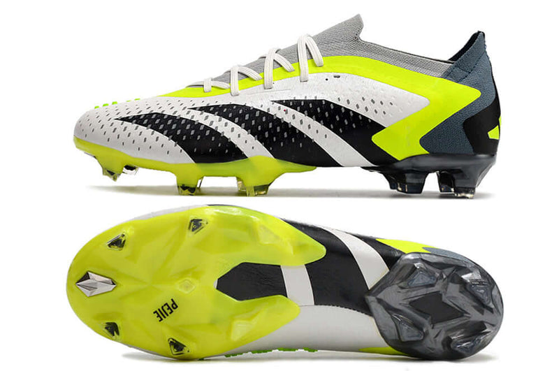 A nova Chuteira da Adidas de Campo Predator Accuracy.1 FG Verde e Branca "Crazyrush Pack" na Farda de Boleiro Garanta a qualidade de Jogadores Profissionais