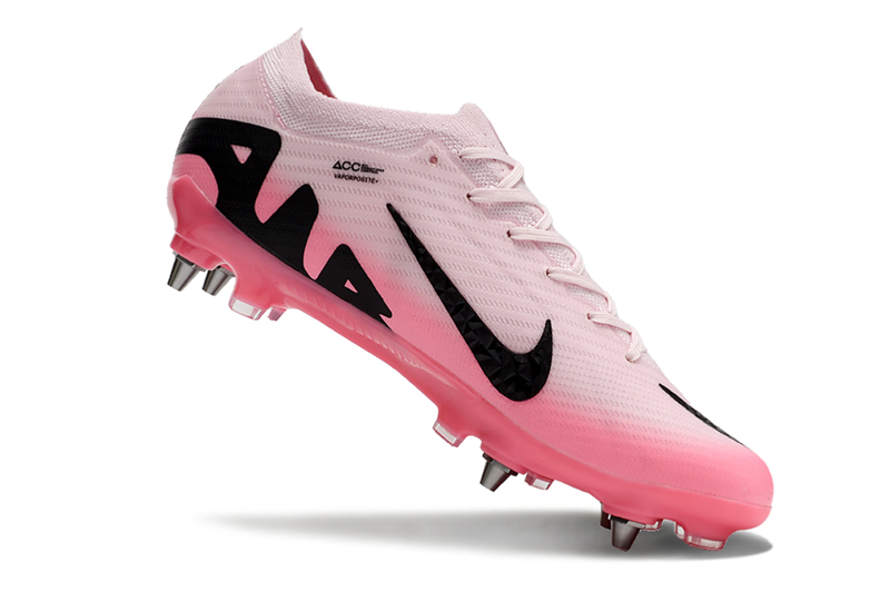 Bota de futbol Nike Air Zoom Mercurial Vapor 15 Elite Trava Mixte rosa i negre "Mad Brilliance Pack"