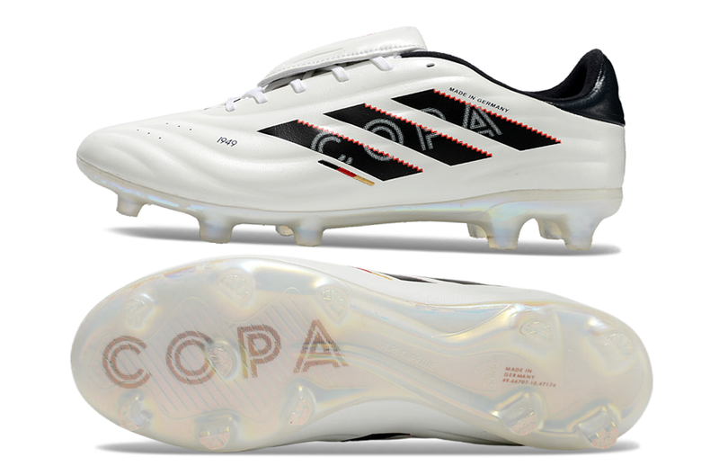 Botes de futbol Adidas Copa Pure II Elite FG en blanc i negre "Made in Germany"