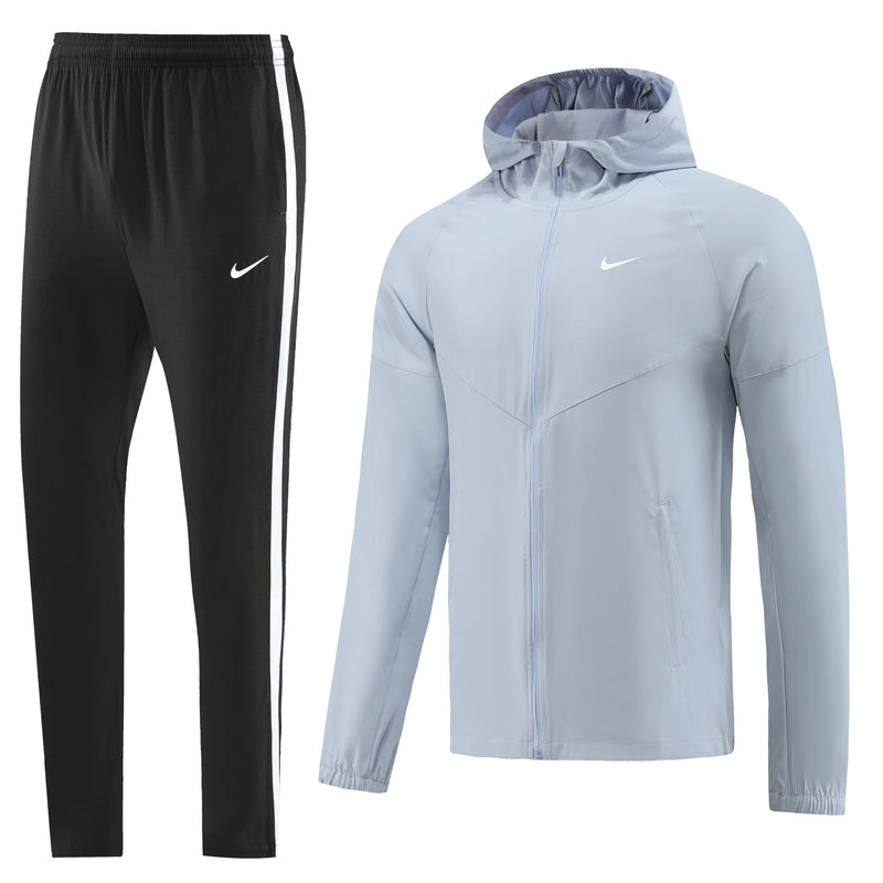 Conjunto de Moletom Nike Sportswear com Touca Cinza e Preto