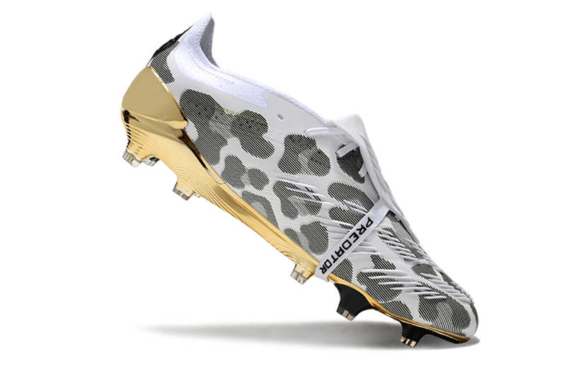 Chuteira Campo Adidas Predator FT 30 Elite FG Branca e Dourada "Generation Pred 2.0 Pack"