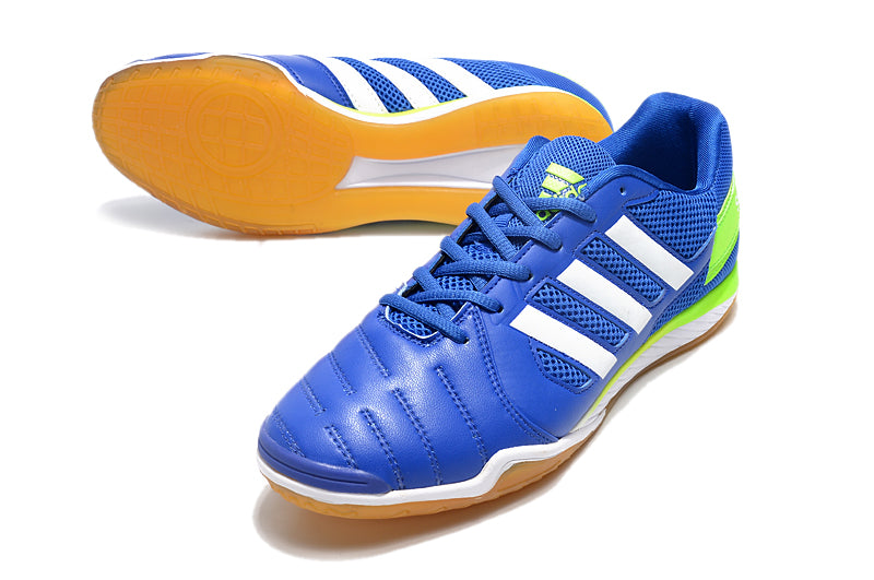 Adquira Chuteira Futsal Adidas Top Sala IC com Frete Grátis e 2 Brindes (Meia Antiderrapante + Bolsa) na Farda de Boleiro!