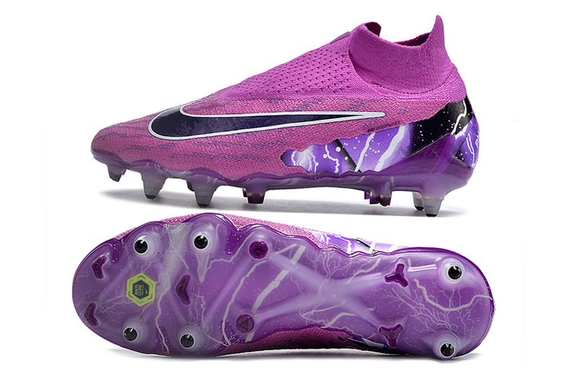 Nike Phantom GX DF Elite Purple Aluminum Spike "Thunder" Field Football Boot