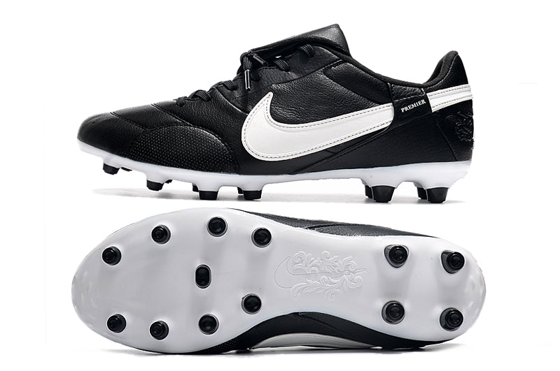 Nike Premier 3 FG Black and White Football Boots