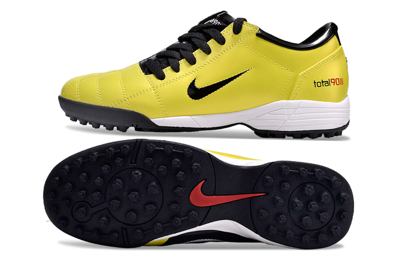 Chuteira Society Nike Total 90 TF Amarelo e Preto