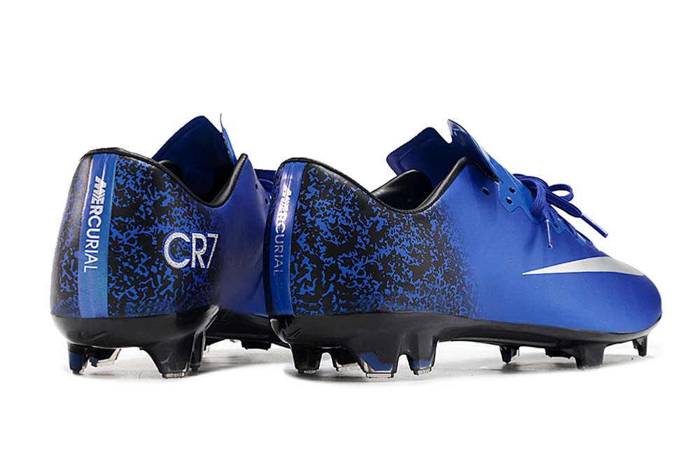 Nike Retro Mercurial Vapor 10 FG Blue and White CR7 Field Cleats