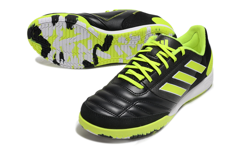 Chuteira Futsal Adidas Competition Top IC Preta e Verde