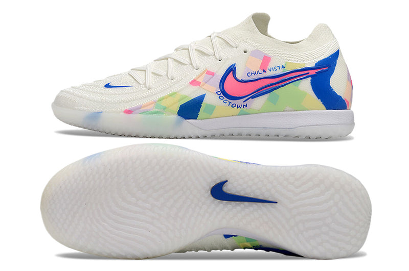 Nike Phantom GX 2 Elite IC Futsal Boot White, Blue and Pink